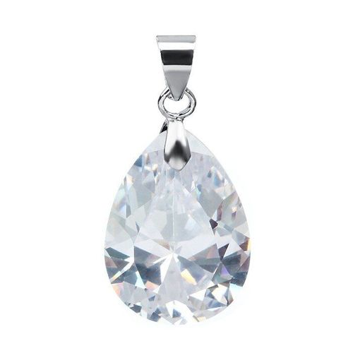 Pendentif En Zircon Cubique Pour Femmes, Couleur Argent, Aaa, Goutte D'eau, Violet, Rouge, Pour Collier, Boucles D'oreilles, Pour Mariage, 2 Pièces/Lot