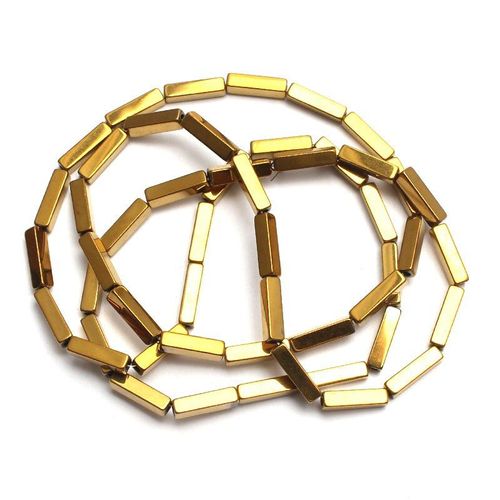 Colonne De Pierre Hématite Naturelle 8x2mm, Grosses Perles D'espacement Pour La Fabrication De Bijoux, 48 Pièces/Lot De Perles Pour Bricolage, Bracelet Et Collier