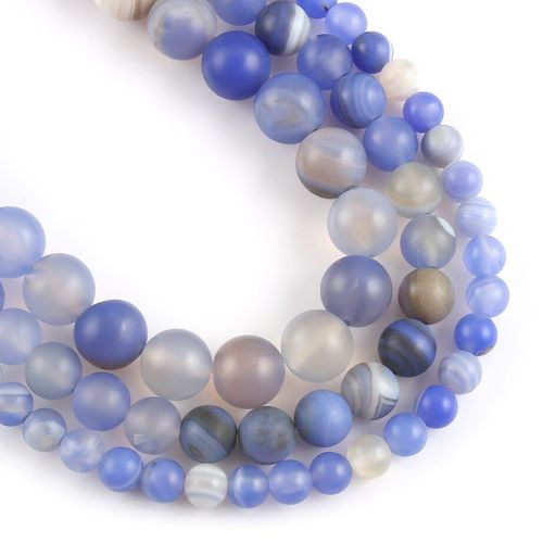 Perles D'agates Mates Naturelles, Perles Rondes En Pierre De Sardonyx Violet Pour La Fabrication De Bijoux, Fournitures De Perles 6/8/10mm 15 '', Bracelets À Faire Soi Même