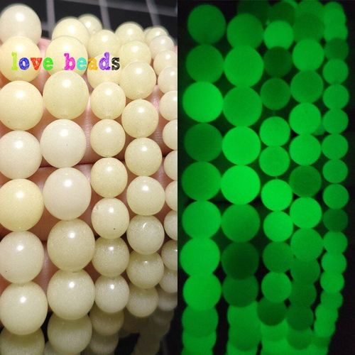 Perles En Pierre Naturelle, 6/8/10mm, Lumineuses Jaunes, Vert Foncé, Brillantes, Amples, Pour La Fabrication De Bijoux, De Bracelets, Bricolage, 15