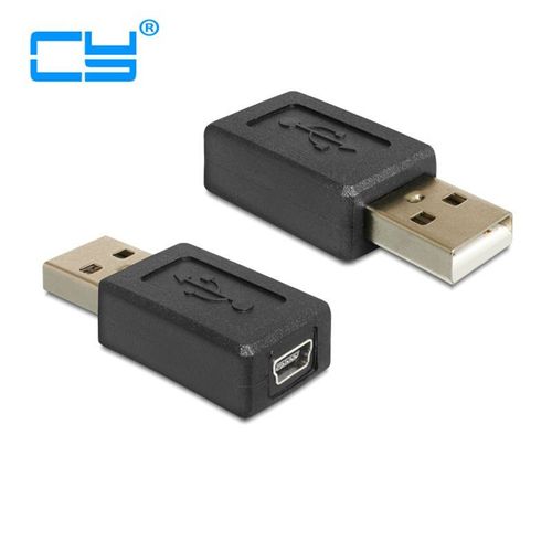 Adaptateur Mini USB 2.0 femelle vers USB mâle, 5 pièces/lot, connecteur adaptateur mini 5 broches femelle vers usb femelle
