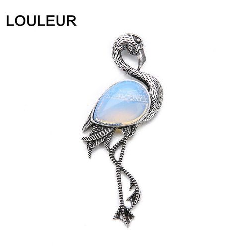 Alliage De Pierre Naturelle De Cygne Pour La Fabrication De Collier Pendentif, 1 Pièce, 38x84mm