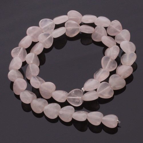 Perles En Pierre Naturelle Rose En Forme De C¿Ur, 10mm Au Choix, Pour La Fabrication De Bracelets Et De Colliers