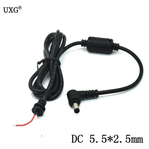 Connecteur d'alimentation avec cordon/câble pour Toshiba, pour Asus et Lenovo, adaptateur pour ordinateur portable, 1.2x5.5, 2.5x5.5mm, 4 pieds, 2.5m