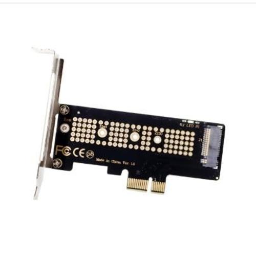 Adaptateur de carte de convertisseur hôte PCI E 3.0x4 voies à M.2 NGFF m key SSD Nvme AHCI PCI Express avec support de profil bas