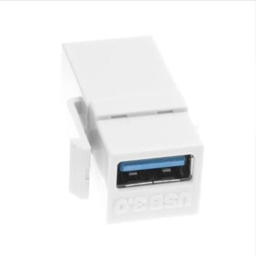 Adaptateur USB 3.0 A femelle à femelle, Extension Keystone Jack coupleur de haute qualité pour panneau mural US