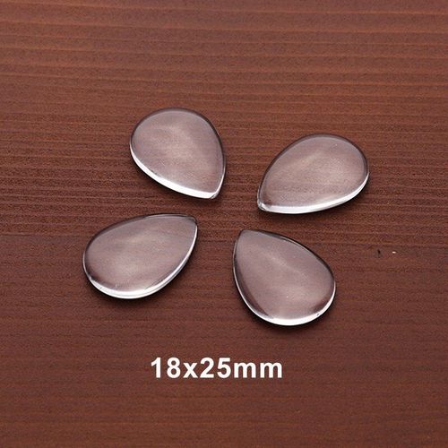 Cabochon En Verre Transparent 10 Pièces/Lot, Carré Ovale, Perles Rondes Amples, Cabochon Cameo, Pendentifs, Plateau Bsase Pour Bijoux