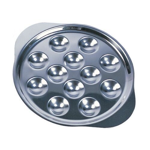 Assiette Inox 12 Escargot Diamètre 19 Cm