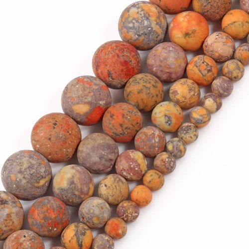 Perles En Pierre Naturelle Howlite, Turquoises Américaines, Orange Mat, Pour La Fabrication De Bijoux, Accessoires Pour Bracelets, 15 ''4 10mm