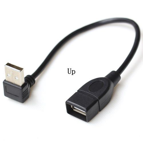 Câble adaptateur USB 2.0 A mâle vers femelle, rallonge coudée 90 mâle vers femelle, cordon de 10cm 20cm 40CM