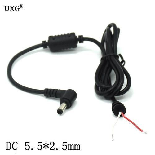 Câble adaptateur secteur pour ordinateur portable de 1.2M, cordon de réparation cc pour Asus Toshiba et Lenovo, 5.5x2.5mm/5.5x2.5mm