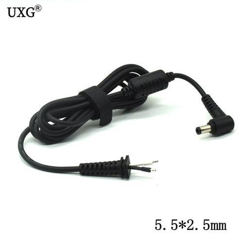 Connecteur d'alimentation pour ordinateur portable, 1.8M 5.5x2.5mm, Jack, prise cc, adaptateur, câble de chargeur, cordon 18awg, pour Asus Lenovo, Original