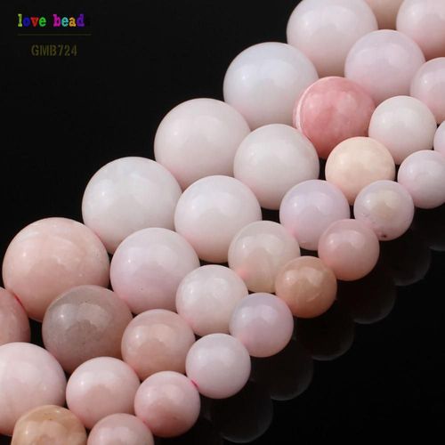 Pierres Précieuses Naturelles De 6/8/10/12mm, Opale Rose, Perles Bricolage Fabrication De Bijoux, 7.5 Pouces, Fabrication D'un Collier