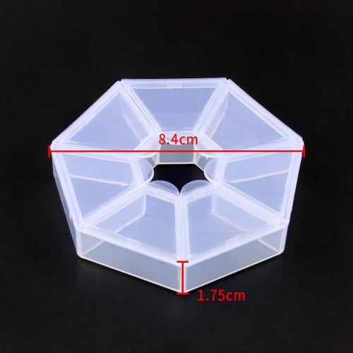 Boîte De Rangement En Plastique Transparente, 10 Formes, Compartiment Réglable, Conteneur Pour Perles, Boucles D'oreilles, Bijoux, Boîtier Rectangulaire