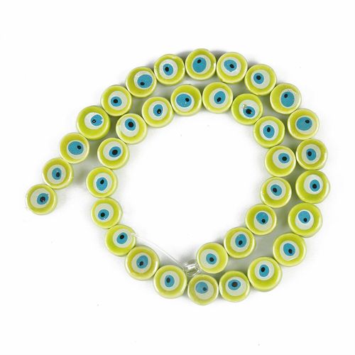 Perles De Porcelaine En Céramique, Amples, Pour Bricolage, Bijoux Faits À La Main, Bracelet, Collier Artisanal, 15 Pouces