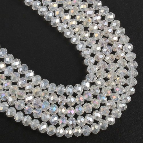Perles De Verre Pour Bracelets 3/4/6/8mm À Facettes Multicolores Autriche Perles Rondes En Cristal Pour La Fabrication De Bijoux Bricolage