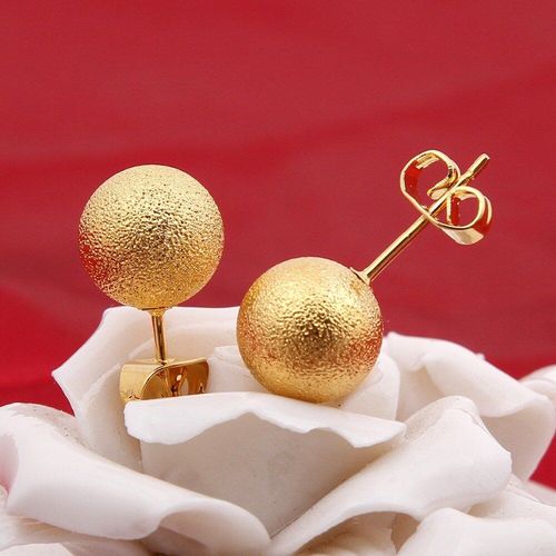 Boucles D'oreilles En Laiton Pour Femmes, Boucles D'oreilles En Super Valeur, Boule Ronde Et Carrée, Meilleures Idées Cadeaux Amis, Meilleure Vente