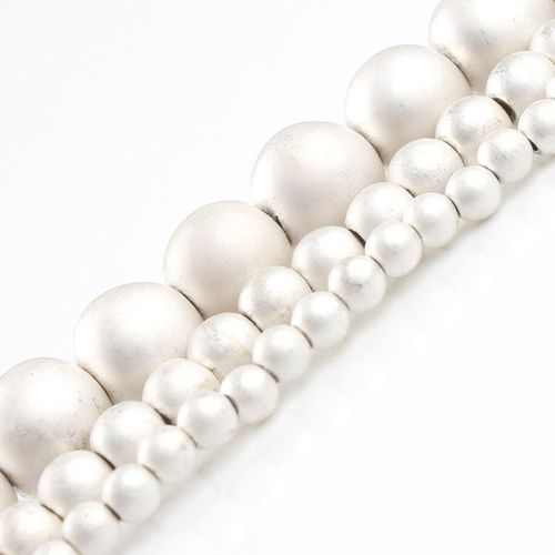 Perles En Hématite Mate, Pierres Naturelles, Or Rose, Noir, Perles Minérales Rondes En Vrac Pour La Fabrication De Bijoux, Accessoires De Bracelet À Faire Soi Même, 15 Pouces