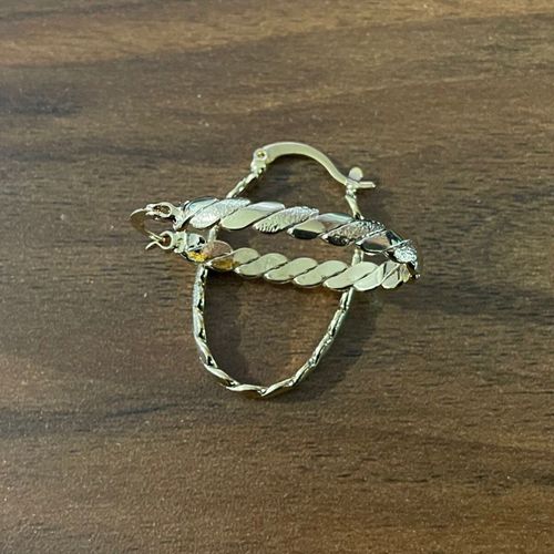Boucles D'oreilles En Or Jaune Pour Femmes Et Filles, Nouvelle Mode