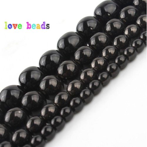 Perles En Pierre Hématite Noire Lisse, 3/4/6/8/10mm, Perles Rondes En Pierre Naturelle Pour La Fabrication De Bijoux, Bricolage, Bracelet, Collier, 15 Pouces