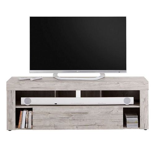 Paris Prix - Meuble Tv 1 Tiroir Design "Biotin" 150cm Chêne Sable