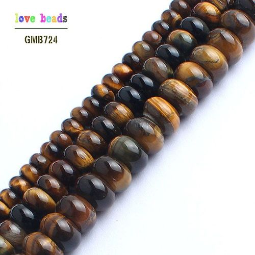 Perles En Pierre Naturelle Oeil De Tigre Jaune Pour La Fabrication De Bijoux, 15.5 Pouces, Bracelet Avec Espacement De 6/8/10mm