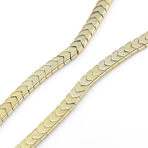 Perle Minérale En Forme De Flèche Colorée, 6x5x3mm, Hématite Naturelle En V, Pour La Fabrication De Bijoux, Bracelet, Cadeau De Noël, 15 Pouces