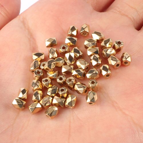 Perles En Plastique À Facettes En Forme De Cylindre, 300 Pièces, Accessoires Pour La Fabrication De Bijoux, Bracelet, Bricolage