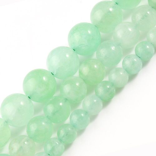 Pierres Naturelles Chrysoprase, Jades Australiennes, Perles Rondes, Amples, Pour La Fabrication De Bijoux, Bracelet Et Collier, Bricolage, 6/8/10mm, 15