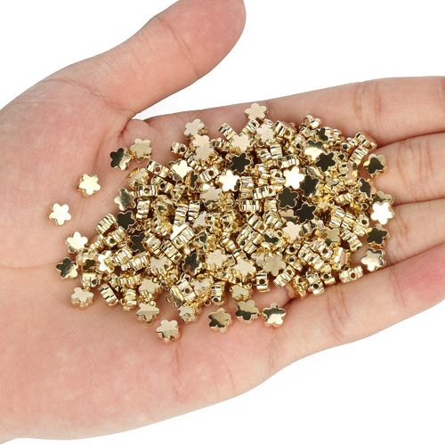Perles En Plastique Ccb En Forme De Fleurs, Couleur Or Argent, Pour La Fabrication De Bijoux, Fournitures, Accessoires, Bracelet, Bricolage