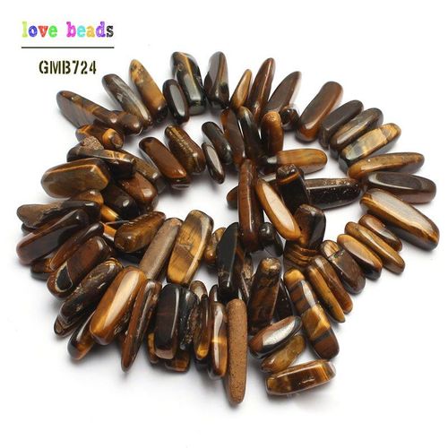 Perles En Pierre Naturelle ¿Il De Tigre Jaune, 15-20mm, Pour La Fabrication De Bijoux, Collier Irrégulier De 15 Pouces