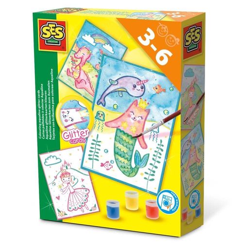 Ses Creative Aqualine Sur Cartes Pailletées