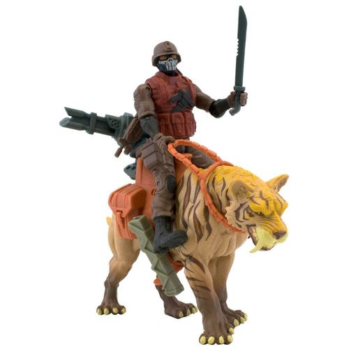 Tigre À Dents De Sabre + Figurine - Jurassic Clash