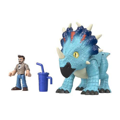 Figurine Pachyrhinosaurus & Lowery - Jurassic World