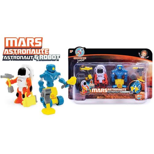 Mars Astronaute Et Robot