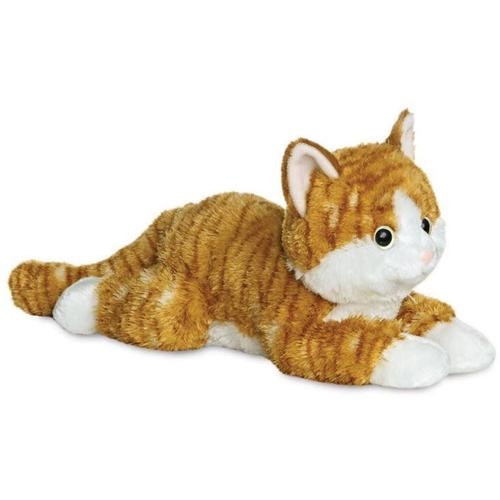 Peluche Flopsie Chester Le Chat Roux Et Blanc