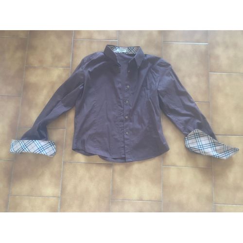 Chemise Marron Burberry.