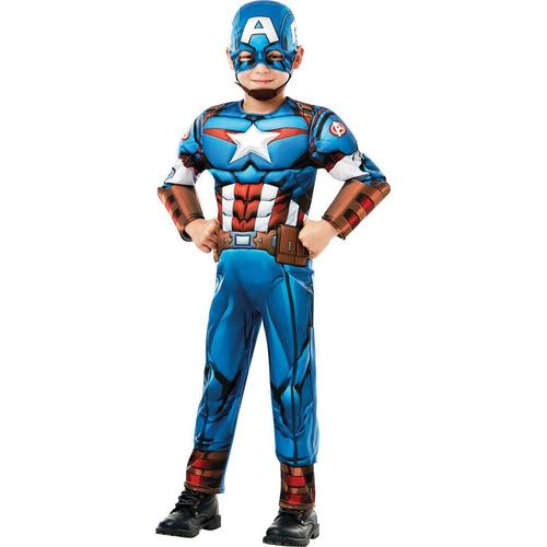 Déguisement Luxe Captain America Série Animée Sur Cintre - Taille S