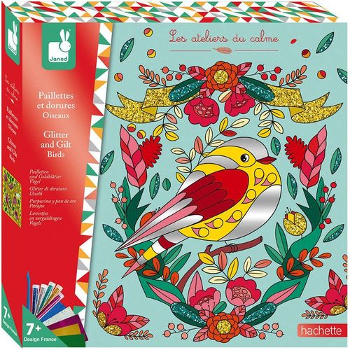Kit Creatif - Paillettes Et Dorures Oiseaux
