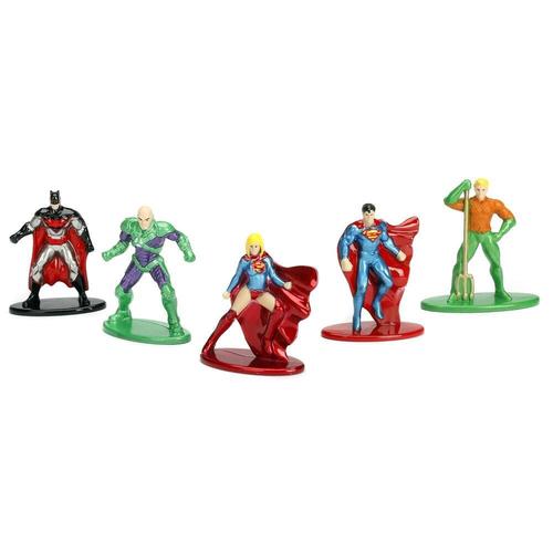 Pack De 5 Figurines Nano Metalfigs Dc Comics