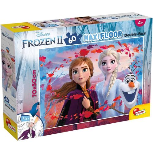 Disney Puzzle Double Face Maxi Floor 60 Pieces - Frozen 2 - La Reine Des Neiges