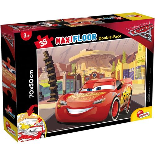 Disney Puzzle Double Face Maxi Floor 35 Pieces - Cars 3 - Go! Go! Go!