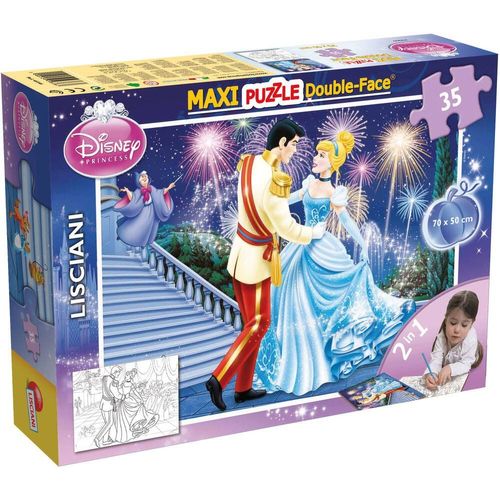 Disney Puzzle Double Face Maxi Floor 35 Pieces - Cinderella - Cendrillon