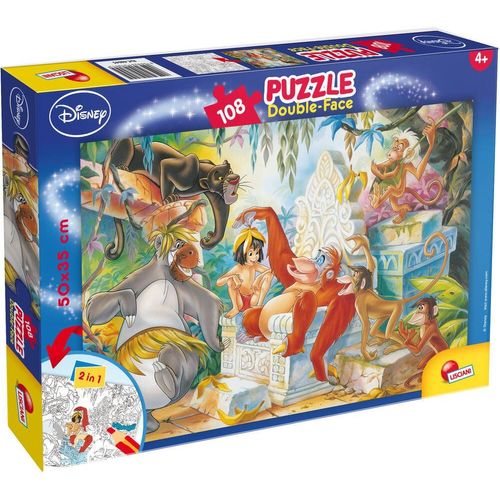 Puzzle Double Face 108 Pieces - The Jungle Book