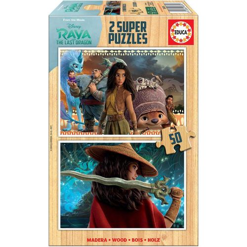 Super Puzzles Bois 2x50 Bois Raya Et Le Dernier Dragon