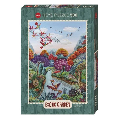 Puzzle 500 Pieces Exotic Garden Plant Paradise Heye