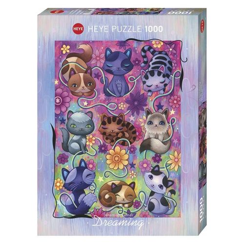 Puzzle 1000 Pieces Dreaming Kitty Cats Heye