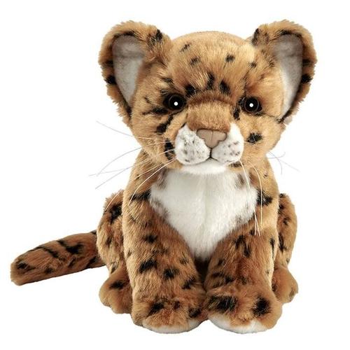 Peluche Jaguar Brun Bébé Assis 18 Cm