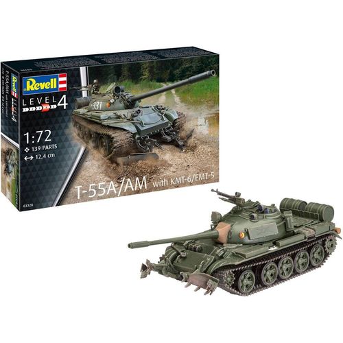 Maquettes  T-55a/Am With Kmt-6/Emt-5