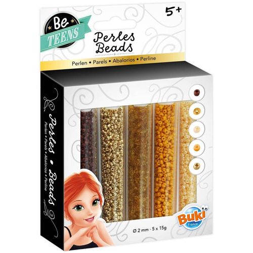Tubes Perles - Dore/Marron